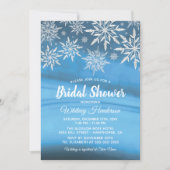 Winter Wonderland Snowflake Bridal Shower Invitation (Front)