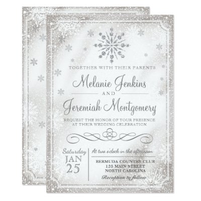 Winter Wonderland Wedding Invitations Zazzle