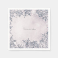 Winter Wonderland Snowflakes Blue White Elegant