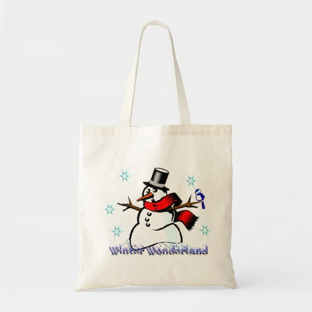 Winter Wonderland Snowman Gift Bag (Front)