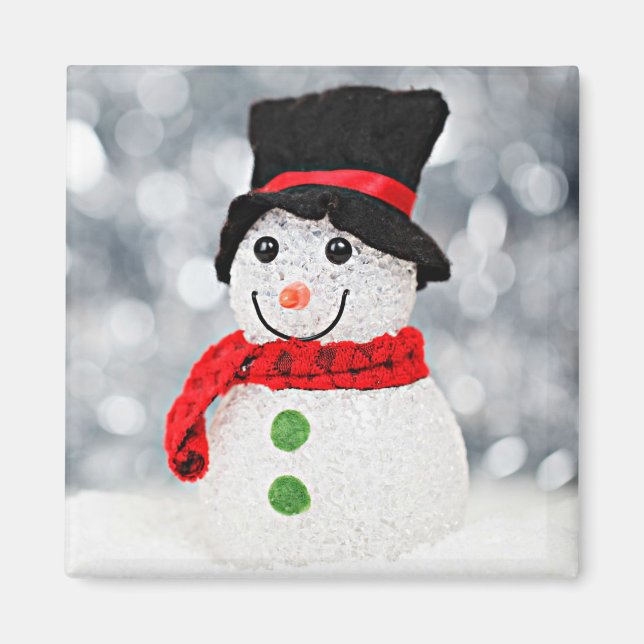 Winter Wonderland Snowman Magnet (Front)