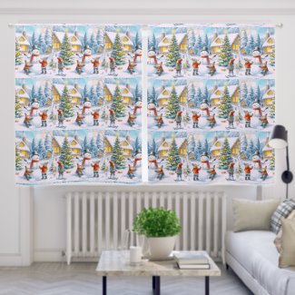 Winter Wonderland Snowman Pattern 