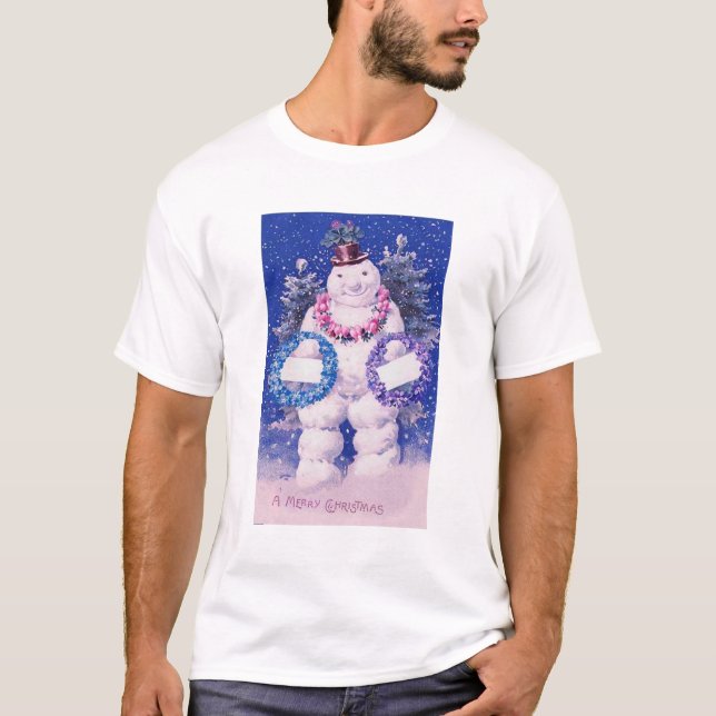 Winter Wonderland Snowman T-Shirt (Front)