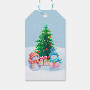 Winter Wonderland Snowmen Gift Tag