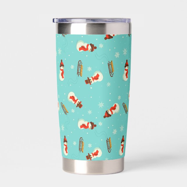 Winter Wonderland Snowmen Insulated Tumbler (Right)
