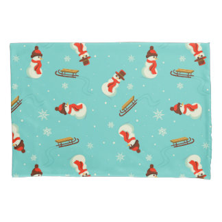 Winter Wonderland Snowmen Pillow Case
