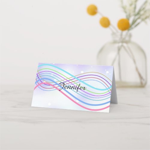 Winter Wonderland Snowy Name Place Holder Place Card