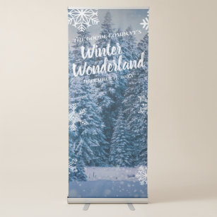 Winter Wonderland Pink Snowflake 6x8 Banner Backdrop/ Step & Repeat De –  Woo'em Design