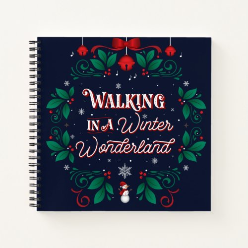 Winter Wonderland Square Notebook 85x85