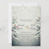 Winter Wonderland, String Lights Balls Wedding