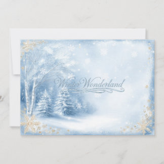 Winter Wonderland Sweet Sixteen Invitation