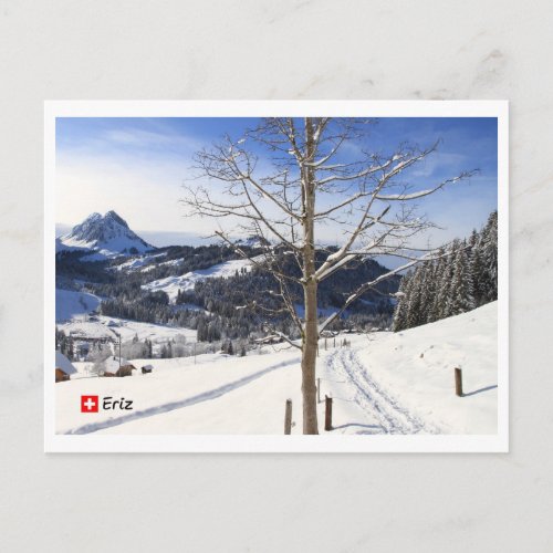 Winter wonderland _ Switzerland Postcard