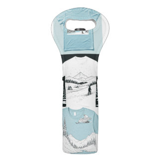 Winter Wonderland T-Shirt Designs Wine Bag