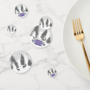 Winter Wonderland Table Confetti - Purple