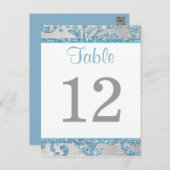 Winter Wonderland Table Number Card 2 (Front/Back)