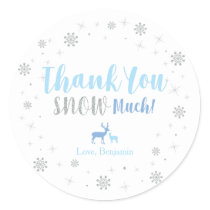 Winter wonderland, Thank you snow much sticker