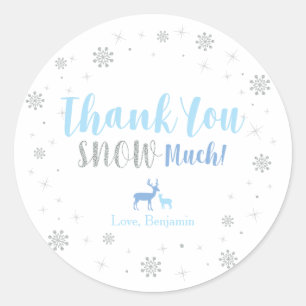 Winter wonderland, Thank you snow much sticker