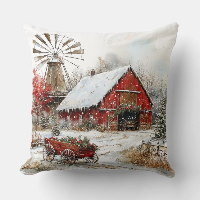 Winter Wonderland Throw Pillow (Front)