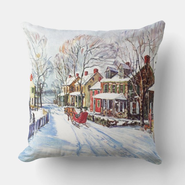 Winter Wonderland Throw Pillow (Front)