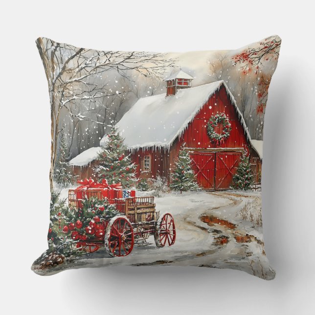 Winter Wonderland Throw Pillow (Front)