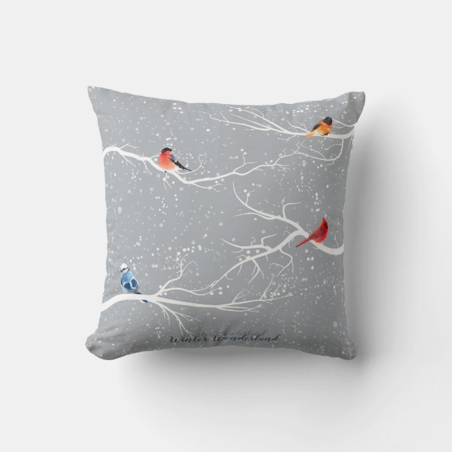 Winter Wonderland Throw Pillow (Front)