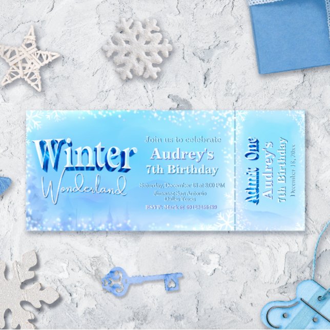 Winter Wonderland Ticket Invitation (Creator Uploaded)