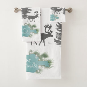Winter Wonderland Towel Set - Teal