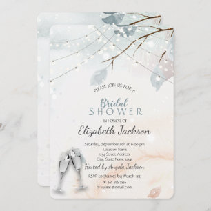 Winter Wonderland,Tree Branch Bridal Shower Invitation