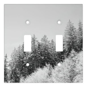 Winter Wonderland Trees 2 Light Switch Cover