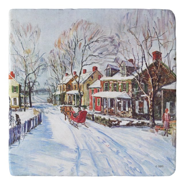 Winter Wonderland Trivet (Front)
