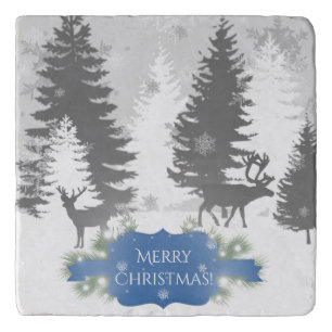 Winter Wonderland Trivet - Blue