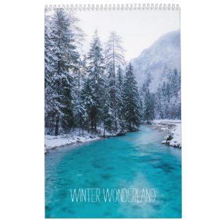 Winter wonderland v1 landscape photo calendar