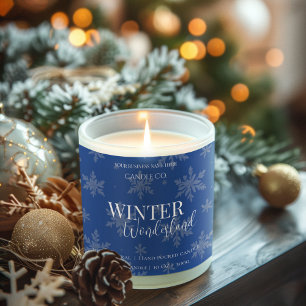 Winter Wonderland Vanilla & Pine   candle labels