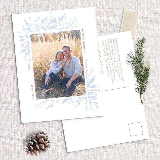 Winter Wonderland Vertical Holiday Photo Postcard (Creator Uploaded)