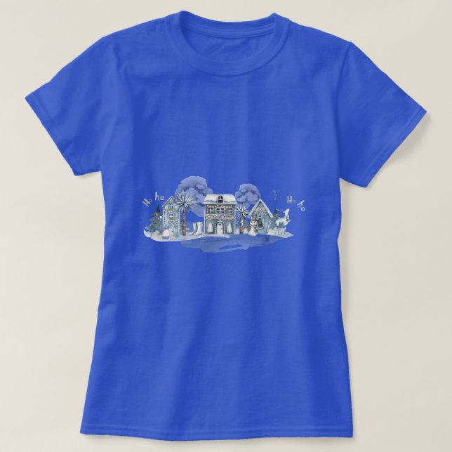 Winter Wonderland Village T-Shirt (Design Front)