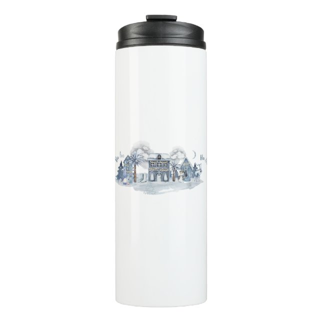 Winter Wonderland Village Thermal Tumbler (Front)