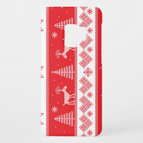 Winter Wonderland Vintage Seamless Design Case_Mate Samsung Galaxy S9 Case