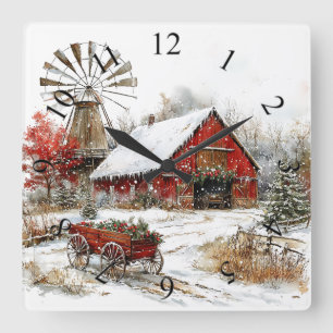 Winter Wonderland Wall Clock