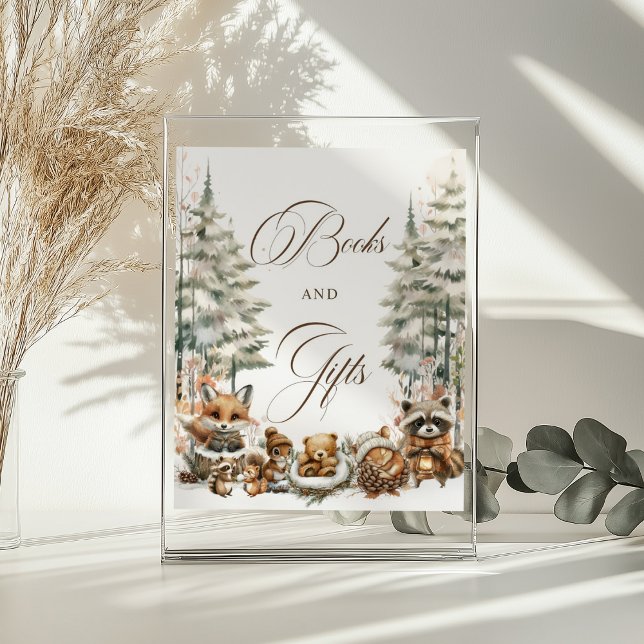 Winter Wonderland Watercolor Animals Gifts Sign (Creator Uploaded)