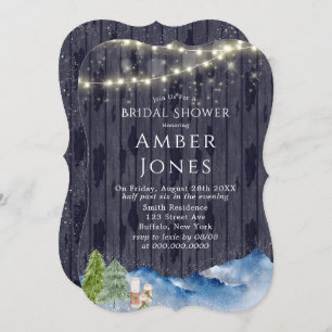 Winter Wonderland Watercolor Bridal Shower Invit Invitation
