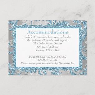 Winter Wonderland Wedding Enclosure Card 2