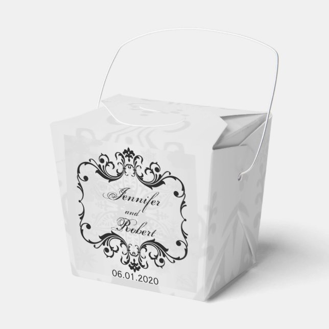 Winter Wonderland Wedding Favor Box (Front Side)