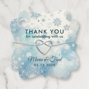 Winter Wonderland Wedding Favor Tag