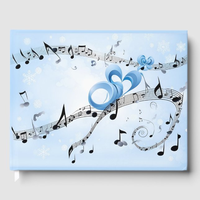 Winter Wonderland Wedding Guest Book (Front)