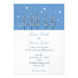 Pine Tree Wedding Invitations - Country Wedding Invitations