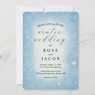 Winter Wonderland Wedding Invitation