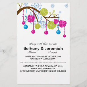 Winter Wonderland Wedding invitation Stationery