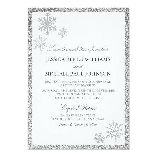 Winter Wonderland Wedding Invitations | Zazzle