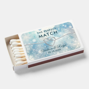 Winter Wonderland Wedding Matchboxes