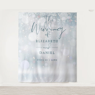 Winter Wonderland Wedding Photo Booth Backdrop